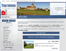 Tablet Screenshot of agence-immobiliere-topimmo-87.fr